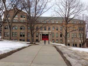Hidden on the other side of the School of Education building is a quiet patio perfect of sunny day studying.