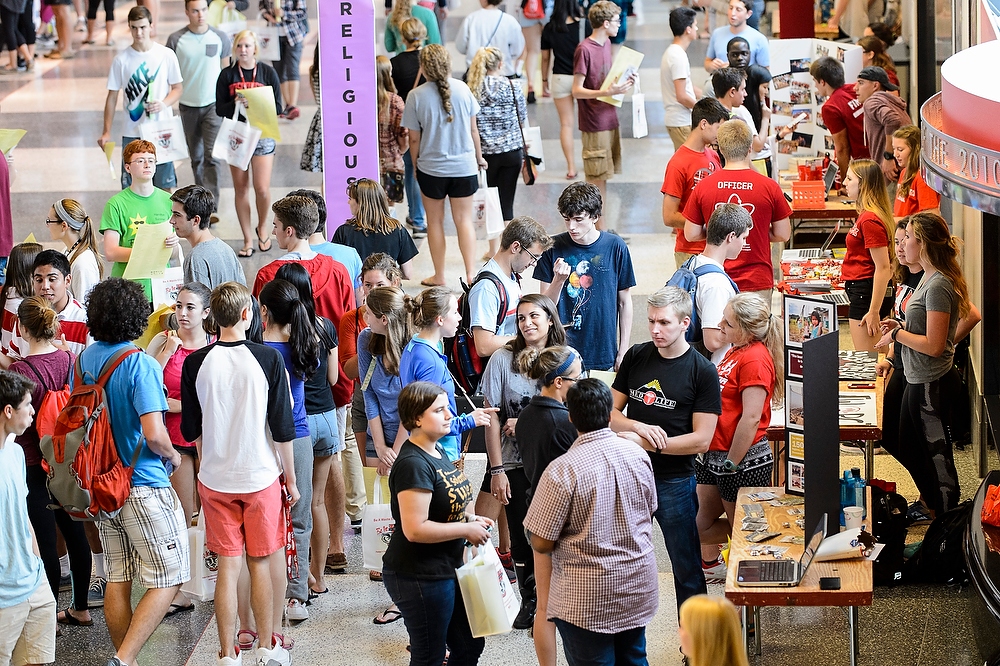 Thousands of students gathered at the 2015 Student Organization fair to find organizations that fit their interests!